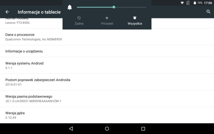 tablet Yoga Tab 3