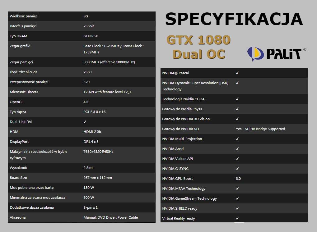 specyfikacja palit 1080