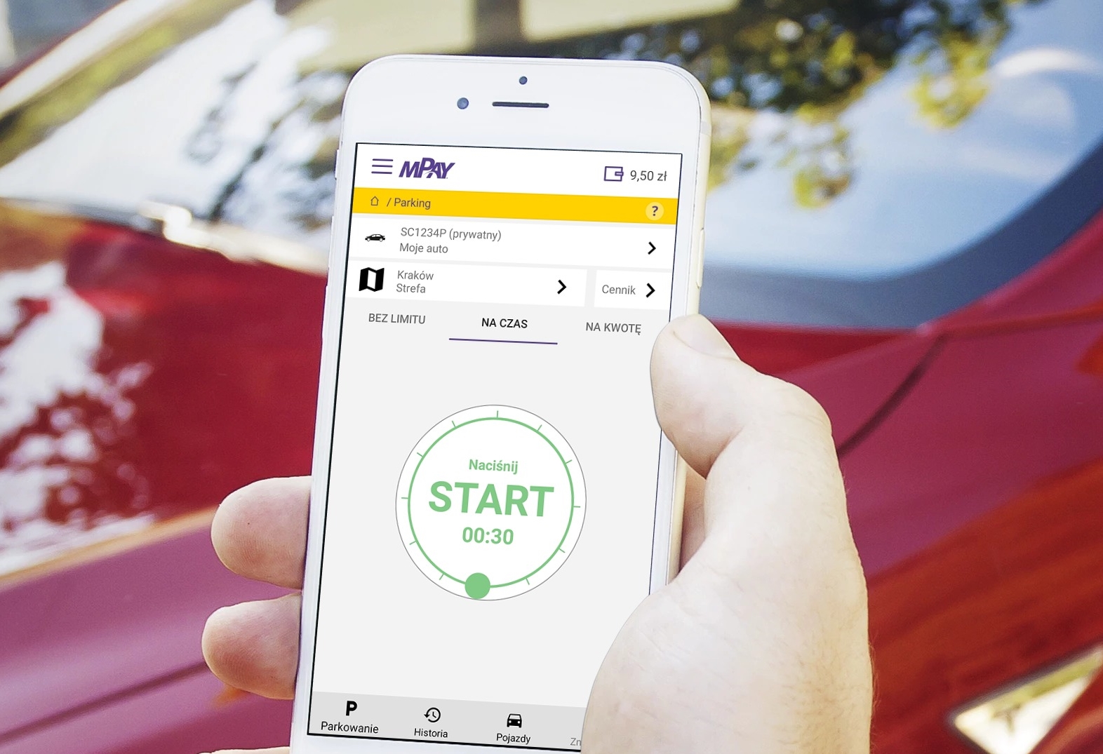 Aplikacja mPay w telefonie