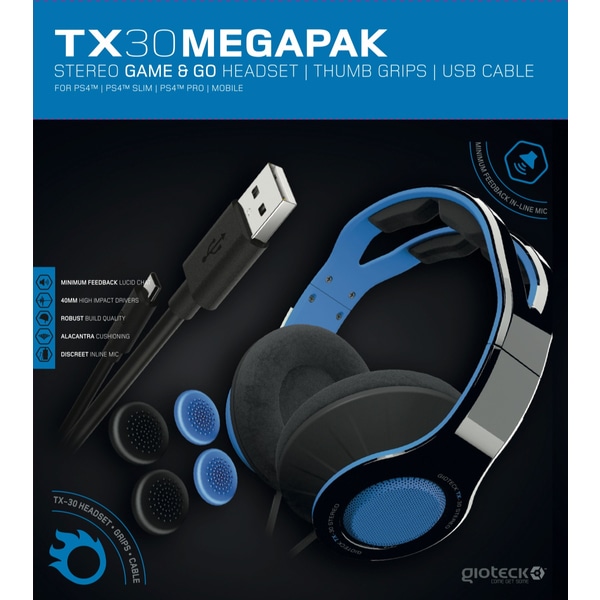 Gioteck TX30 Megapak blue